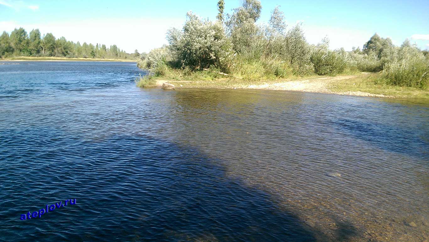 Место река Аскын впадает в Инзер вблизи деревни Абзаново 57